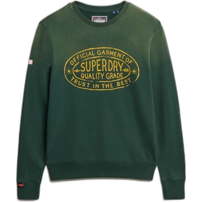 Superdry Lo-fi Outdoors Relaxed Fit Sweatshirt Groen M Man