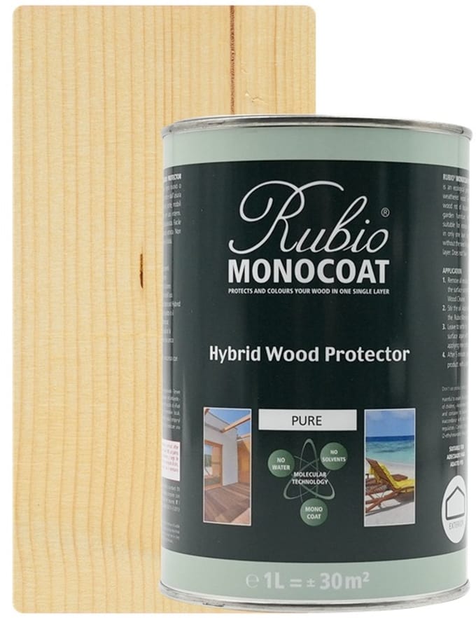 Rubio Monocoat Hybrid Wood Protector Pure 1L 125194