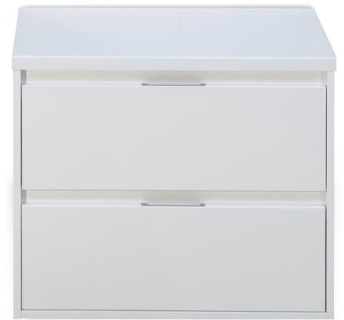 Porto Badmeubelset 70 cm - Wit Hoogglans - Wastafelbovenblad Wit Hoogglans
