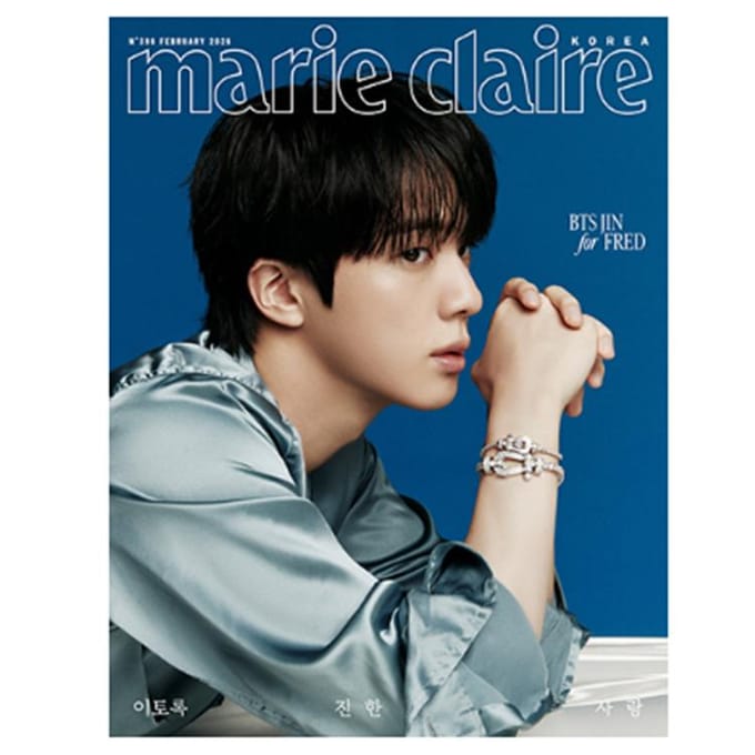 marie claire korea 2026.02 - cover : JIN (BTS) G pink