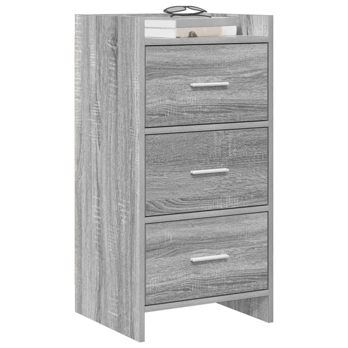 vidaXL - Dressoir - Grijs - Sonoma - 40 - x - 36 - x - 80 - cm - Bewerkt - hout