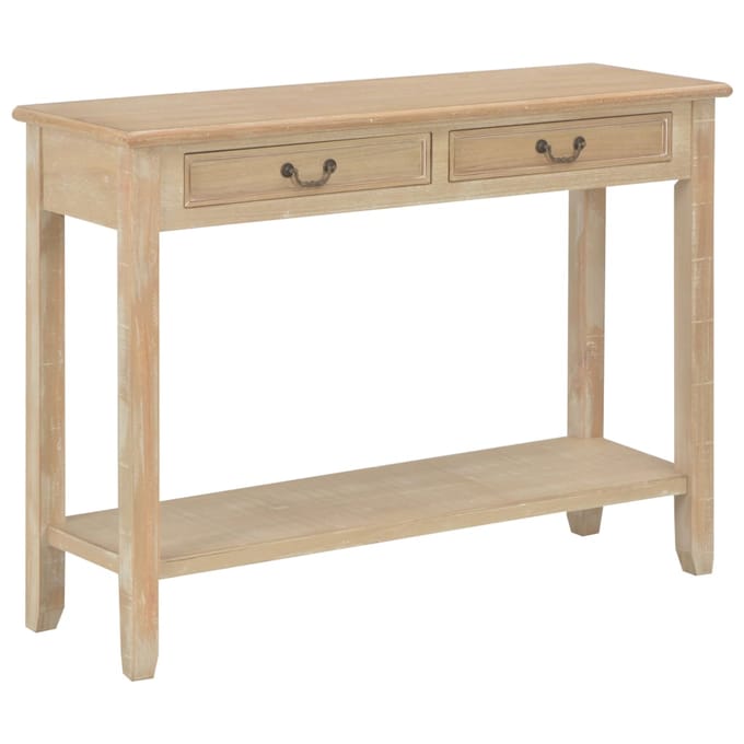 vidaXL - Wandtafel - 110x35x80 - cm - hout