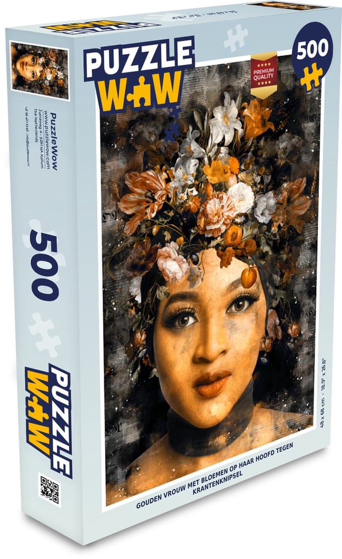 Puzzel Vrouwen - Verf - Flora - Legpuzzel - Puzzel 500 stukjes