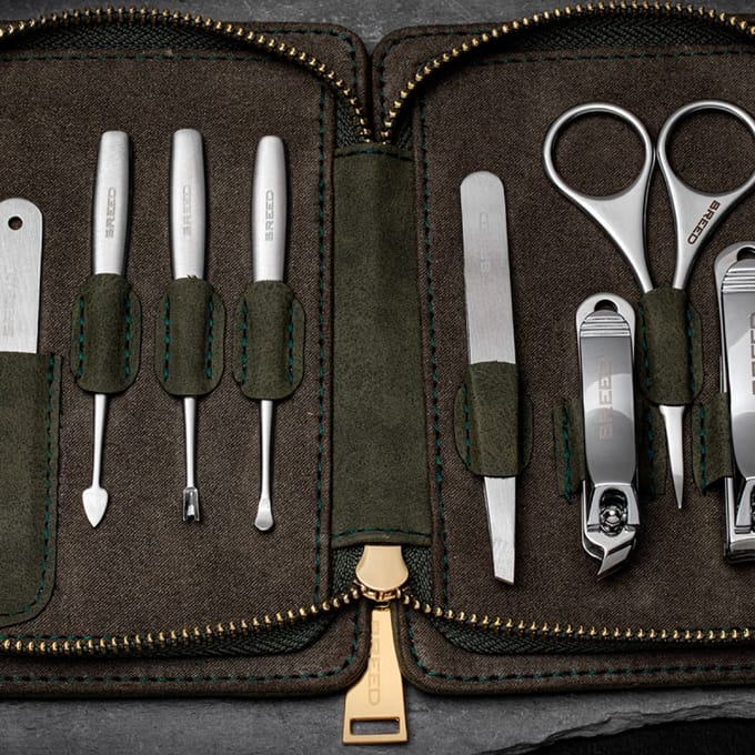 BREED Men's Groom Kit BRDGRMKIT 8-delig Chirurgisch Staal