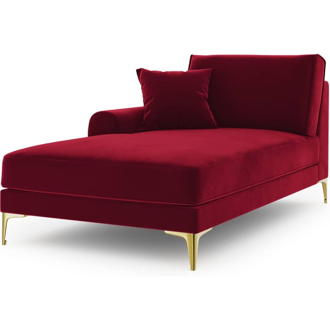 Chaise longue Madara links velvet | Mazzini Sofas