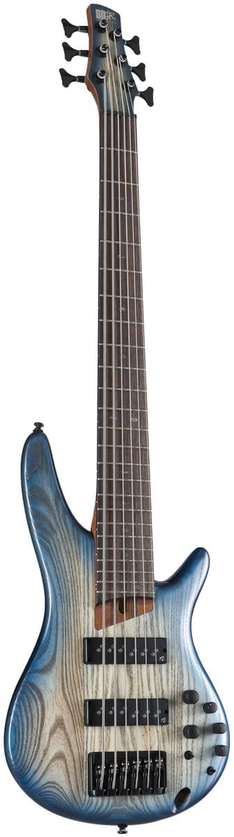Ibanez Standard SR606E-CTF Cosmic Blue Starburst Flat - Elektrische basgitaar