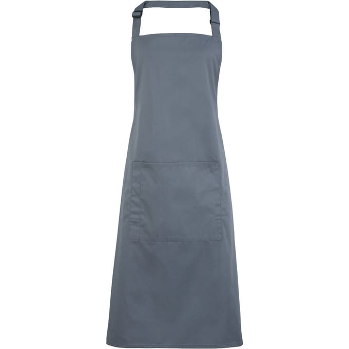 Premier Dames/Dames Kleuren Bipschort Met Zak / Werkkleding (Staal)