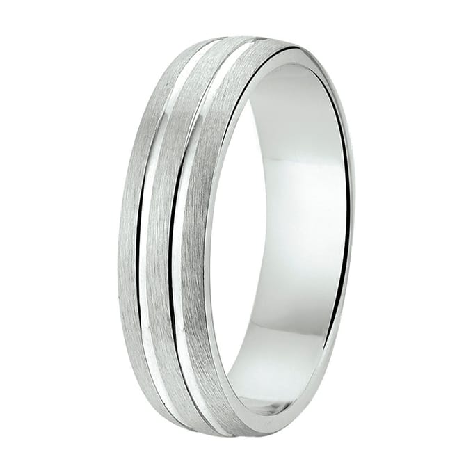 Gerhodineerd Zilver Ring A304 - 5 Mm Zonder Steen 1315261