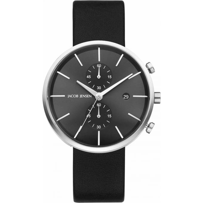 Jacob Jensen 620 horloge heren - zwart - edelstaal