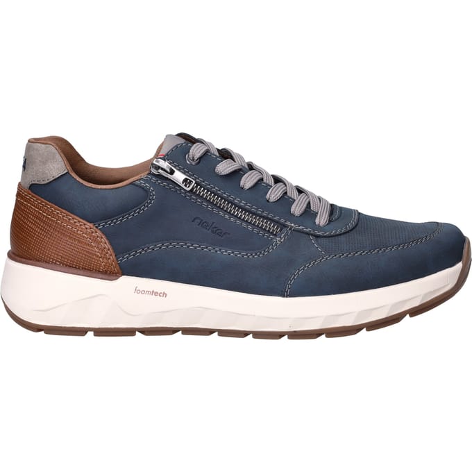Rieker Sneakers - Heren - Blauw - Maat:43