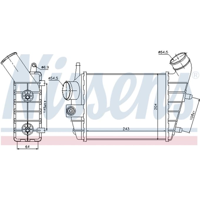 Intercooler NISSENS 96699