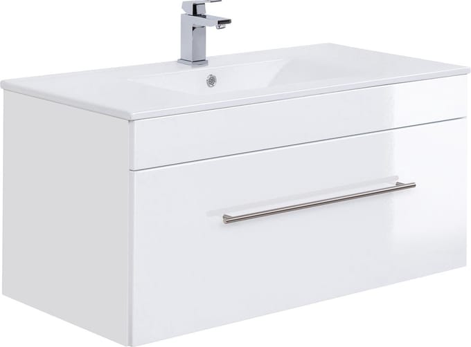Wastafelkast Ivar Wit - Breedte 100 cm - Hoogte 49.7 cm - Diepte 47.5 cm