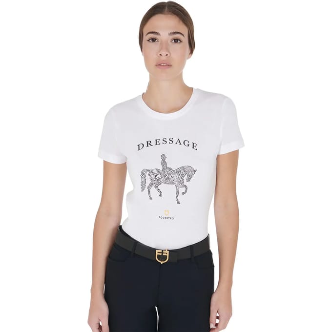Dames-T-shirt Equestro Dressage