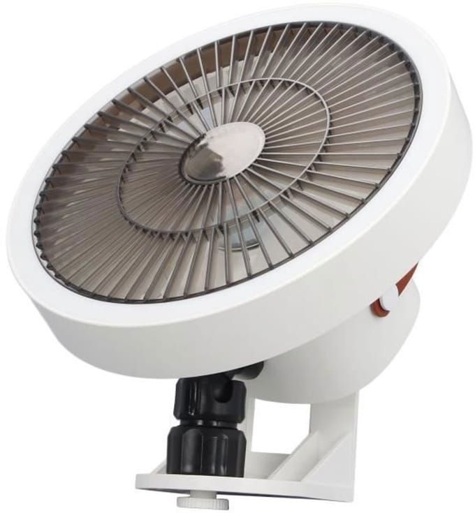Mini-wandventilator met afstandsbediening - Drie windsnelheden - Oscillatiefunctie - USB-opladen