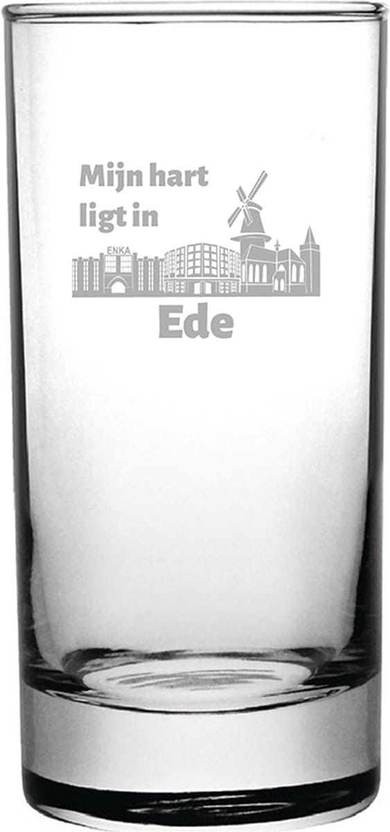 Gegraveerde longdrinkglas 28,5cl Ede