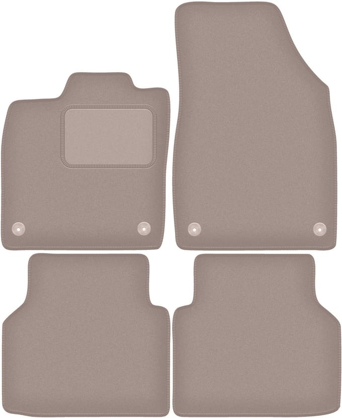 Beige velours vloermatten voor: Volkswagen ID.4 crossover (2020-)