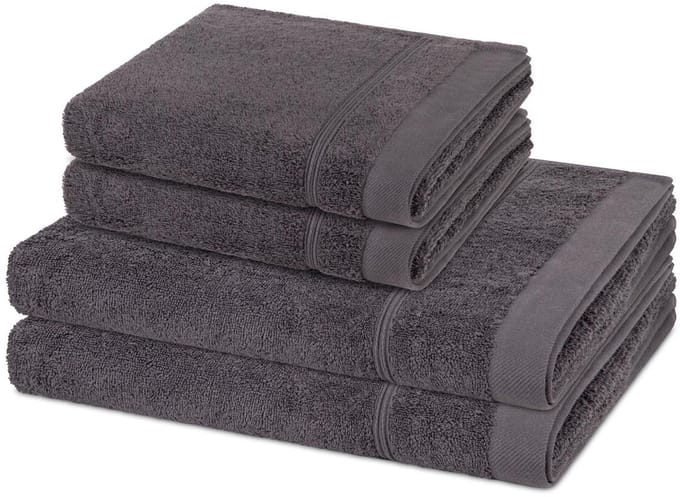 Ross Sonstiges 2 X handdoek 2 X douchehanddoek - in set 4 pack Rubin