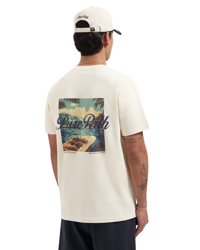 Pure Path T-shirt Riva View Ecru (26010108 - 54)