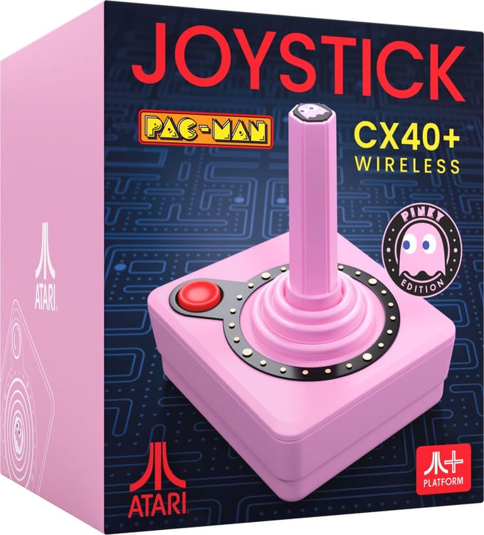 Pac-Man CX-40+ - Draadloze Joystick - Roze (Pinky Edition)