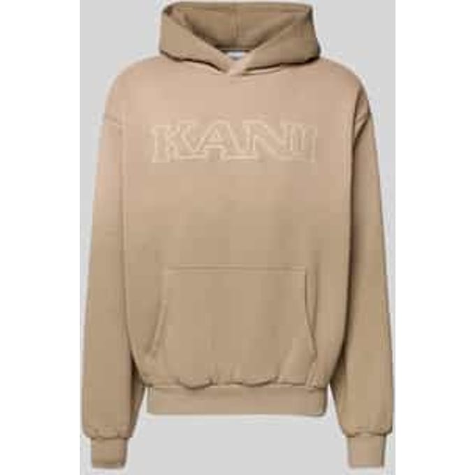 Regular fit hoodie met logostitching, model 'Retro'