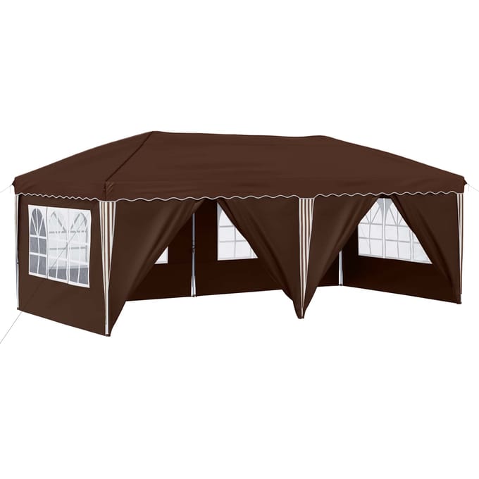 vidaXL - Pop-up - Feesttent - 575 - x - 288 - x - 245 - cm - Bruin