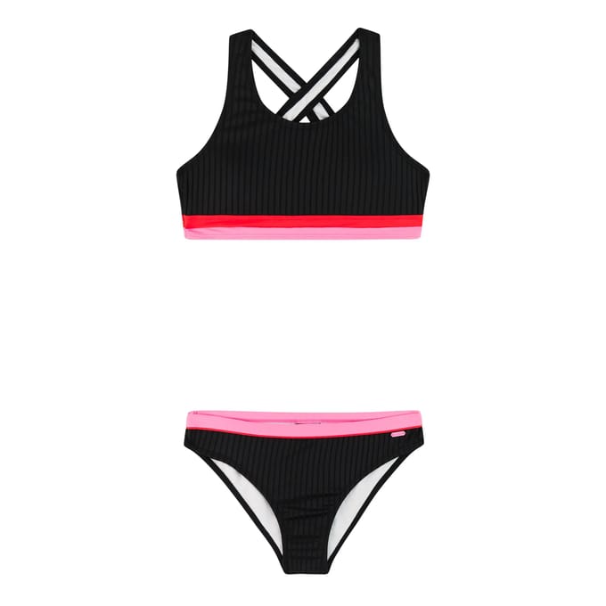 Protest PRTYvette JR - Bikini set Meisjes - Normale pasvorm - Uitneembare vulling - Zwart