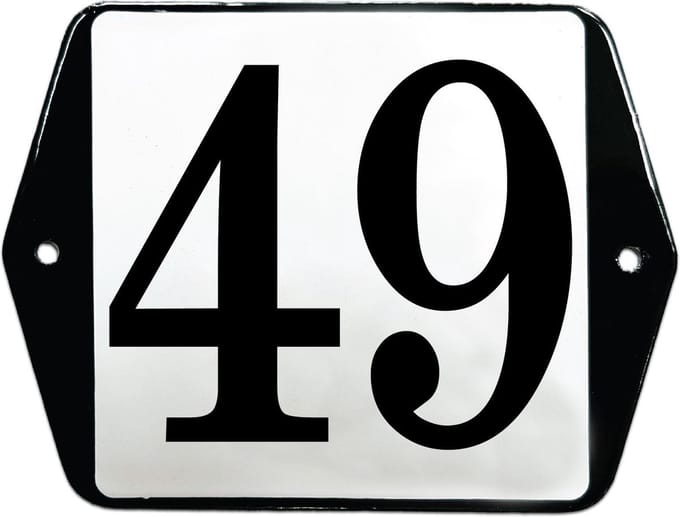 Emaille huisummer model oor - 49
