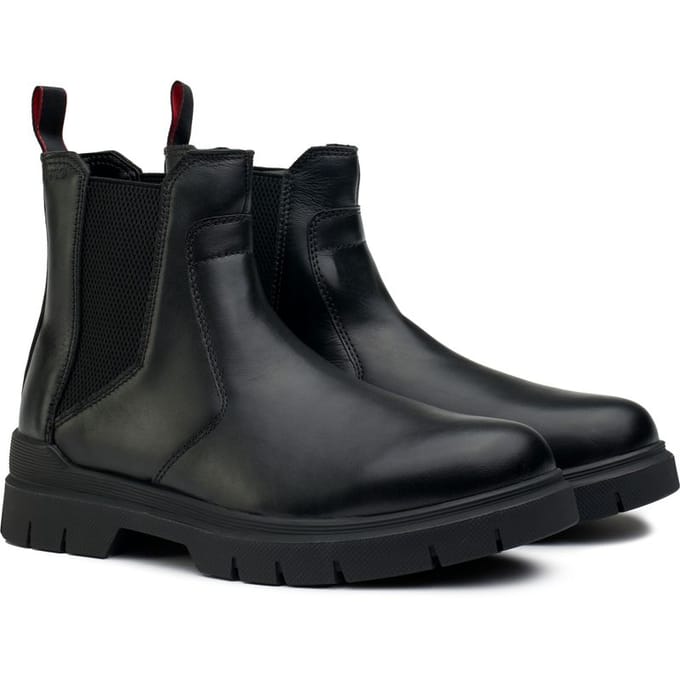 Chelsea boots van leer met treklus, model 'Ryan'