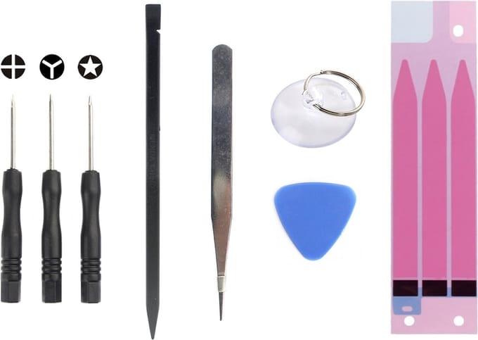 Let op type!! JIAFA JF-8161 8 in 1 Battery Repair Tool Set for iPhone 6 Plus