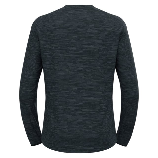 ODLO Midlayer RUN EASY WARM Mannen Sporttrui - Black Melange - Maat M