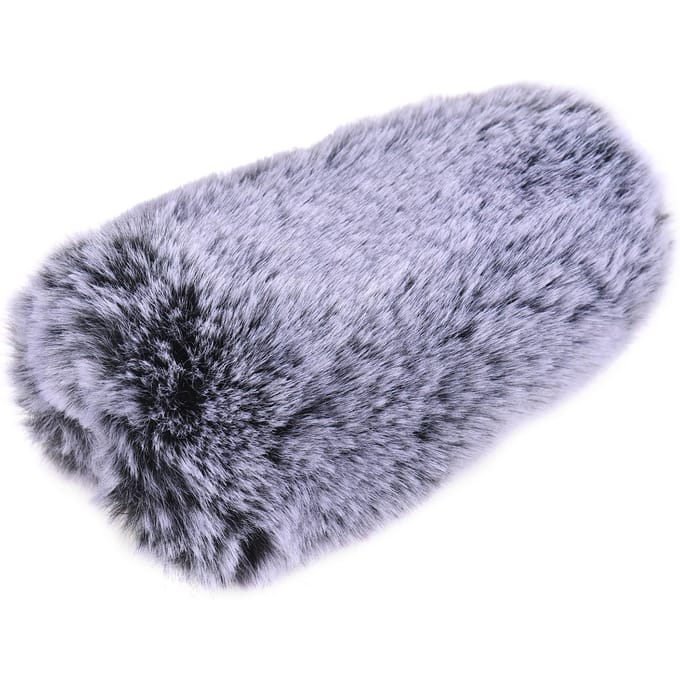 Buitenmicrofoon Windscherm Bont Ruisonderdrukking Microfoon Windkap Vervanging voor RODE VideoMic Pro/ gray