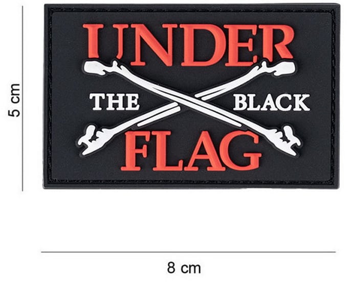 Embleem 3D PVC Under the flag bones #12067