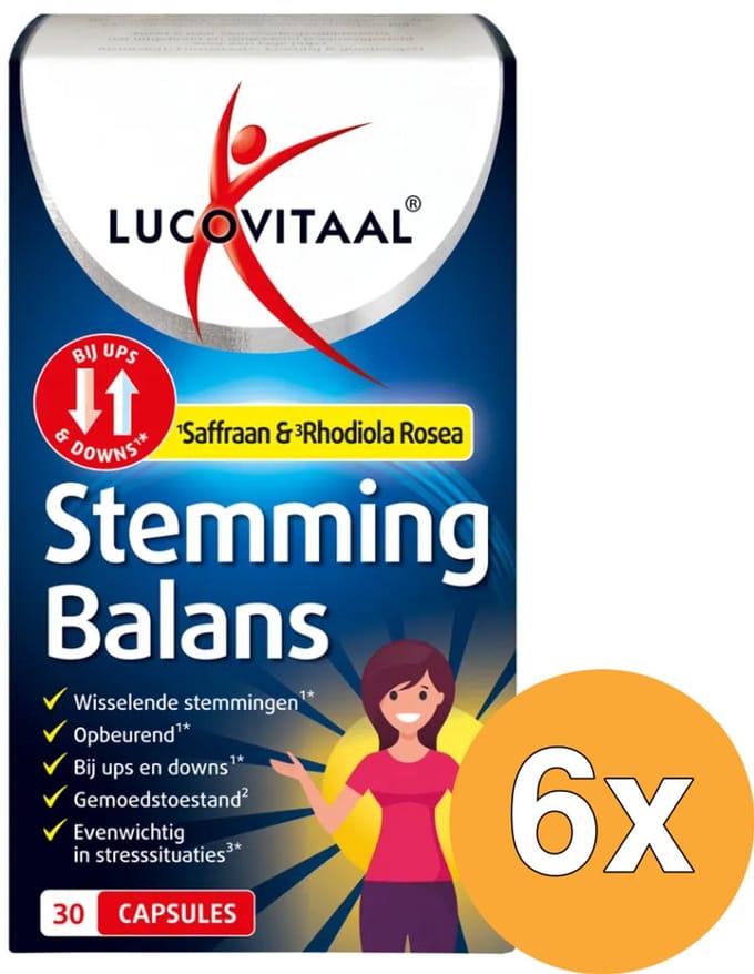 6x Lucovitaal Stemming Balans (30 capsules)