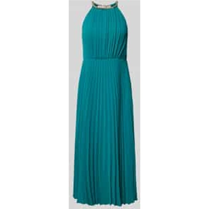 Knielange cocktailjurk met halter
