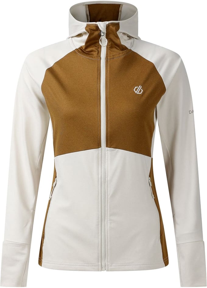 Dare2B Evolving III dames midlayer met capuchon en kleurblokken