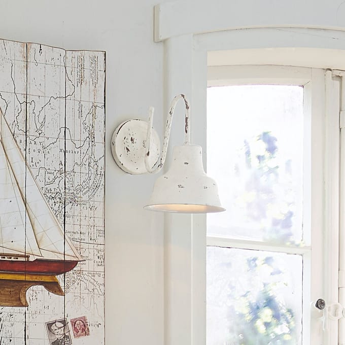 LOBERON Wandlamp Sidney antiekwit