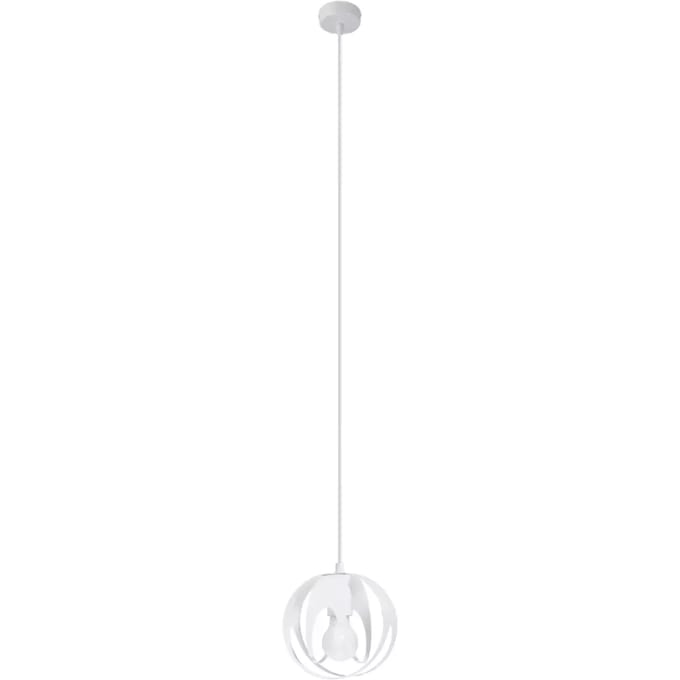 Sollux Lighting Hanglamp Tulos - E27 - wit - staal - 125x16x16cm