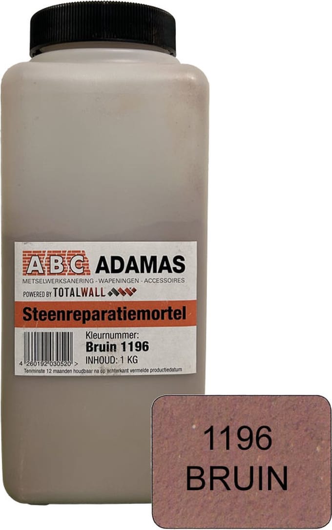 Steen reparatie mortel - Bruin (1 kg)