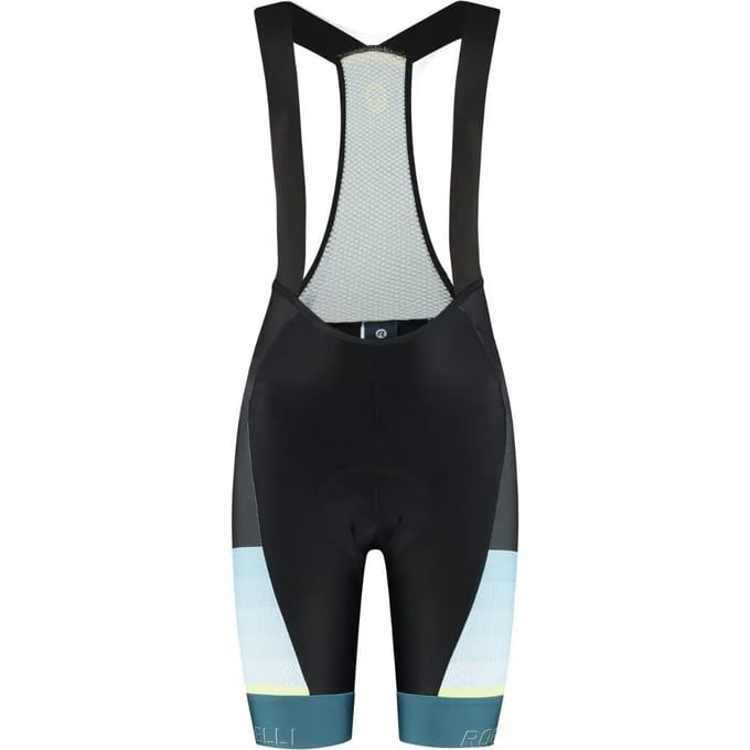 Rogelli Impress II Dames Fietsbroek - Blauw/Geel