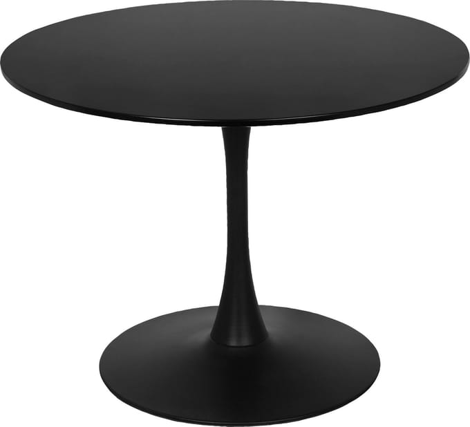 Yazoo|Eettafel 100 cm in Houtlook Zwart