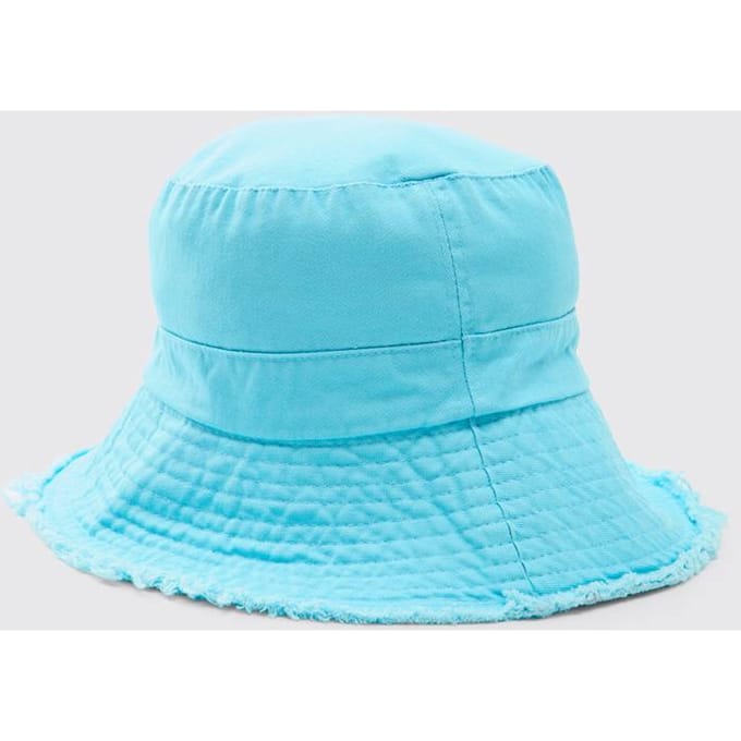 Bucket Hat With Drawstring | Blue