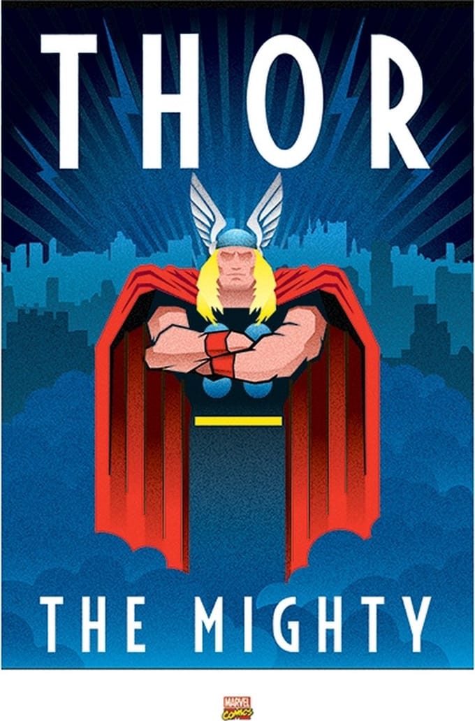 Pyramid Poster - Marvel Deco Thor - 80 X 60 Cm - Multicolor