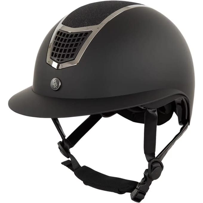 Paillettenhelm met polovizier BR Equitation Lambda Plus Glitter