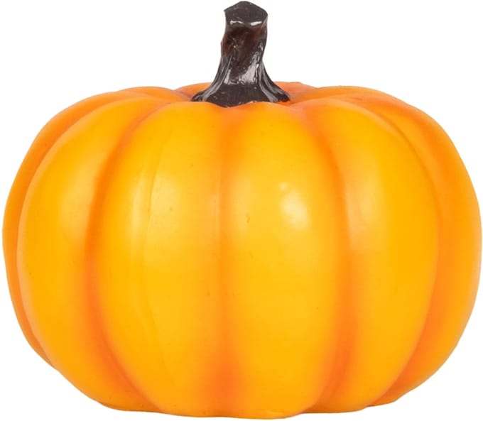 HOBI - Halloween pompoen van hars 11 cm oranje