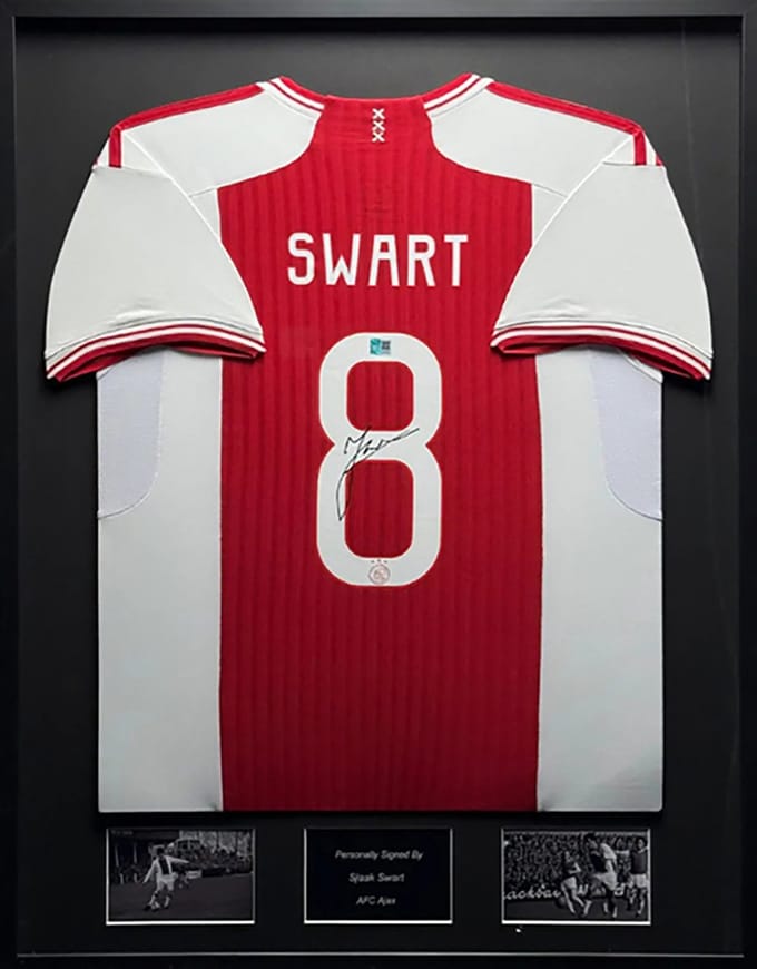 Sjaak Swart AFC Ajax 23/24 ingelijst thuis shirt