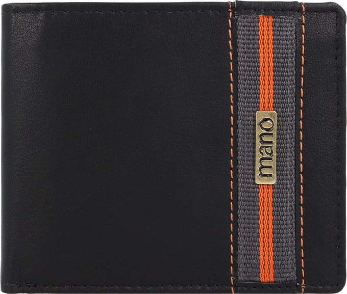mano Don Leonardo RFID Leren Portemonnee 11,5 cm - Jongens - Horizontaal - schwarz