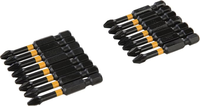 Triton Pozidriv Impact Schroefbits - PZ2 - 50 mm - Set van 15 stuks - Duurzaam S2 Staal