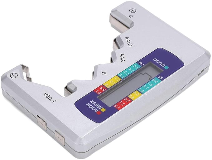 Batterijtester - Batterij Checker - Batterij Status - Nauwkeurig Scherm - Compact Formaat - Zwart