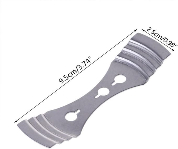 Kaarsen Wick Houder - Wick Clips - Kaarsen Maken - 3-Gats Ontwerp - 100 Stuks - Zilver