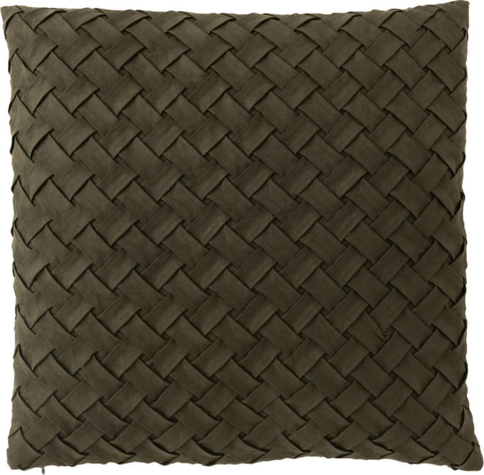 Sierkussen Vlecht Groen 45x45 - incl. vulling